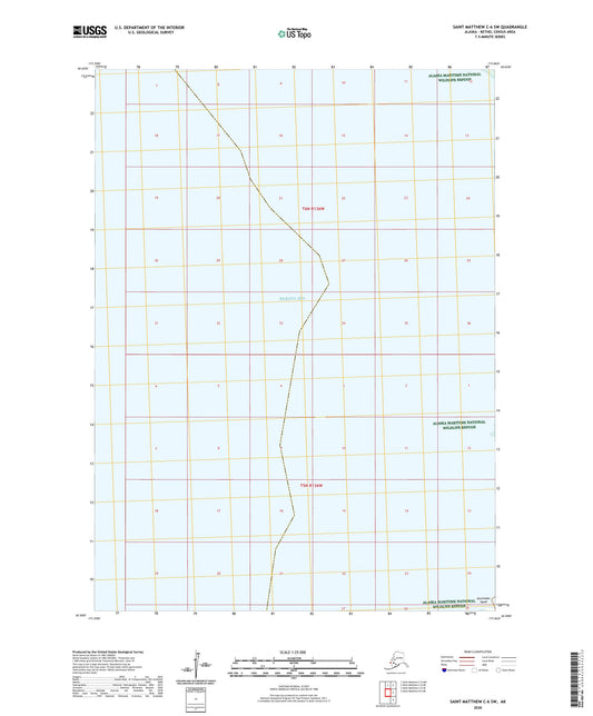 Saint Matthew C-6 SW Alaska US Topo Map Image
