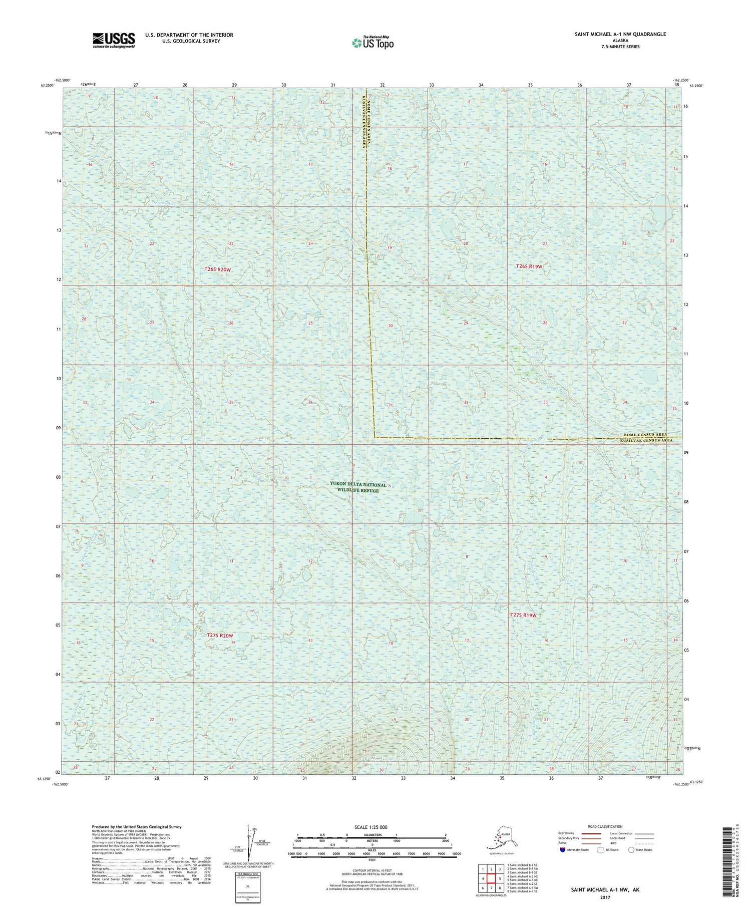 Saint Michael A-1 NW Alaska US Topo Map Image