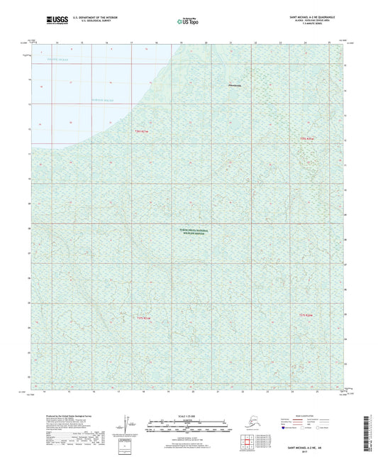 Saint Michael A-2 NE Alaska US Topo Map Image