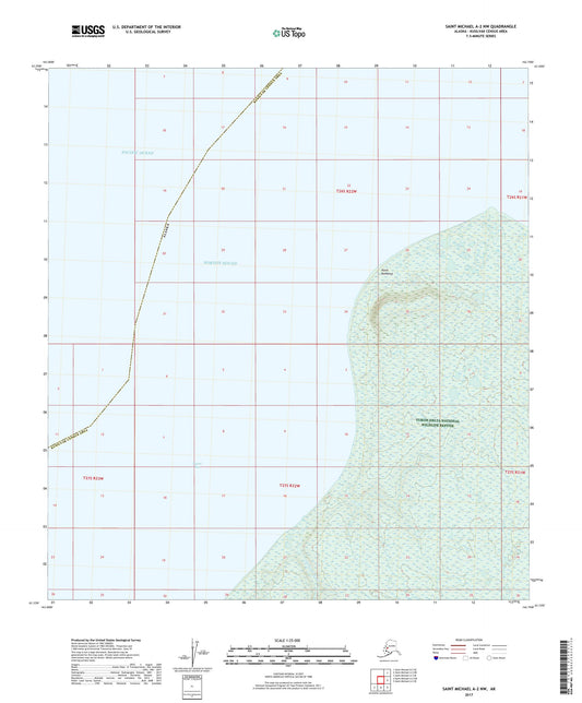 Saint Michael A-2 NW Alaska US Topo Map Image
