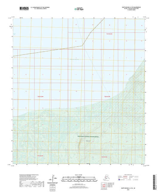 Saint Michael A-3 SE Alaska US Topo Map Image