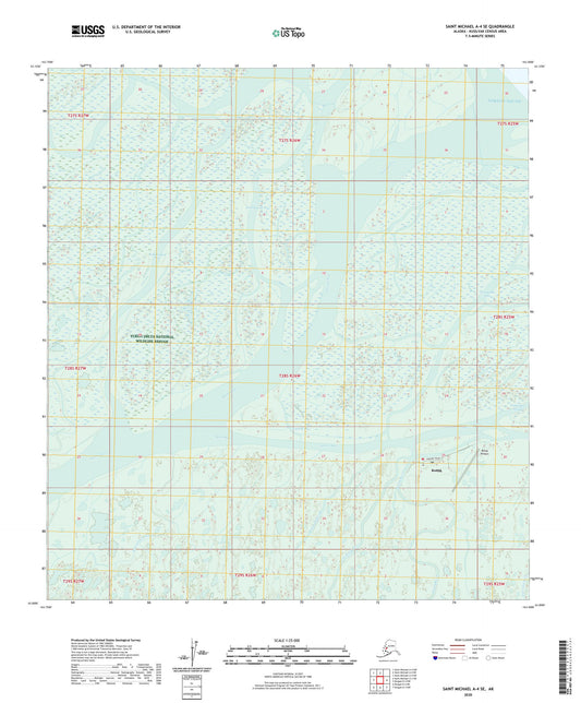 Saint Michael A-4 SE Alaska US Topo Map Image