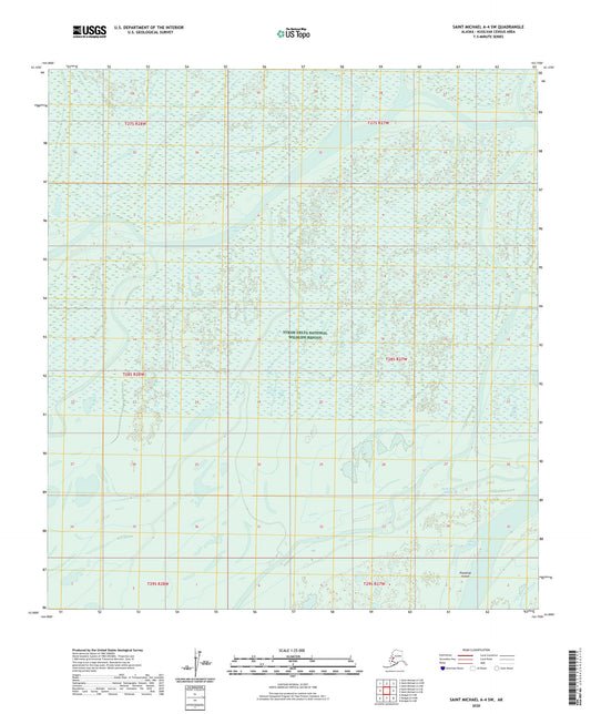 Saint Michael A-4 SW Alaska US Topo Map Image
