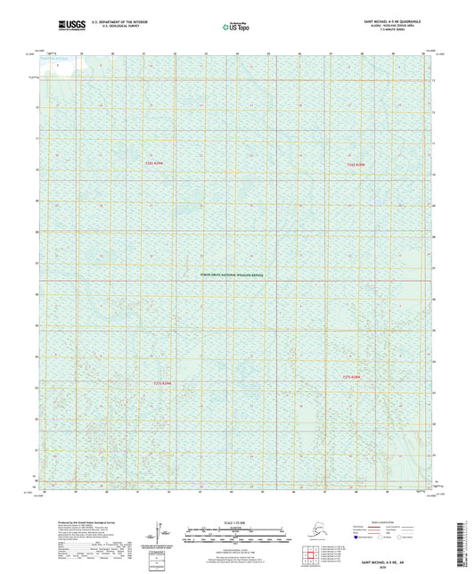 Saint Michael A-5 NE Alaska US Topo Map Image