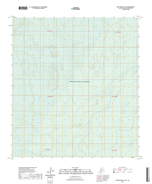 Saint Michael A-5 SE Alaska US Topo Map Image
