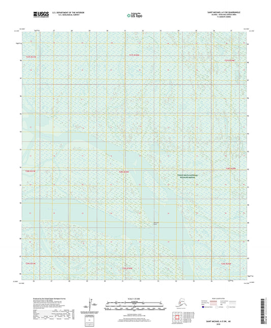 Saint Michael A-5 SW Alaska US Topo Map Image