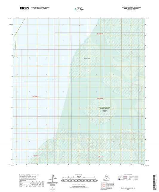 Saint Michael A-6 SE Alaska US Topo Map Image