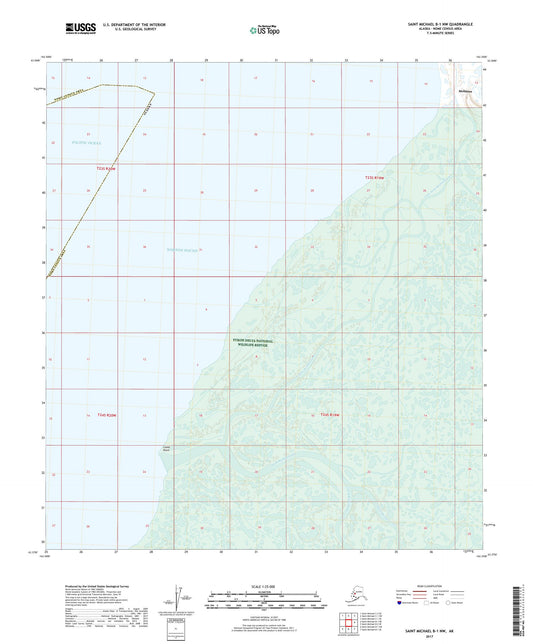 Saint Michael B-1 NW Alaska US Topo Map Image