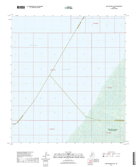 Saint Michael B-2 SE Alaska US Topo Map Image