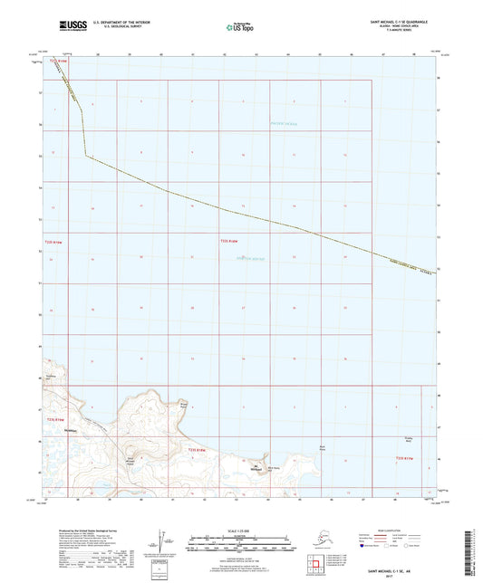 Saint Michael C-1 SE Alaska US Topo Map Image
