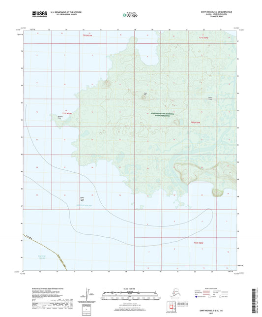 Saint Michael C-2 SE Alaska US Topo Map Image