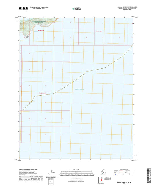 Samalga Island D-3 SW Alaska US Topo Map Image