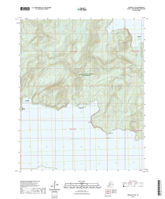 Seguam C-5 SW Alaska US Topo Map Image
