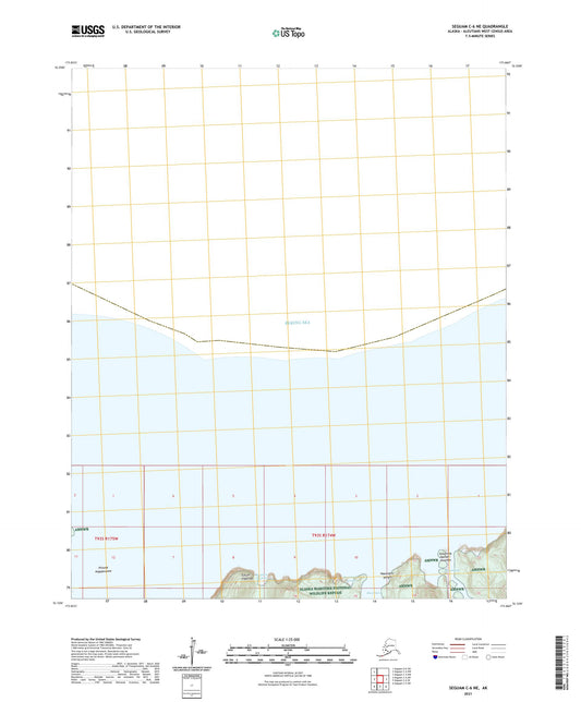Seguam C-6 NE Alaska US Topo Map Image