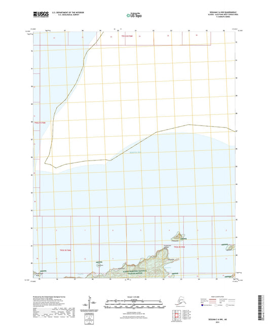 Seguam C-6 NW Alaska US Topo Map Image