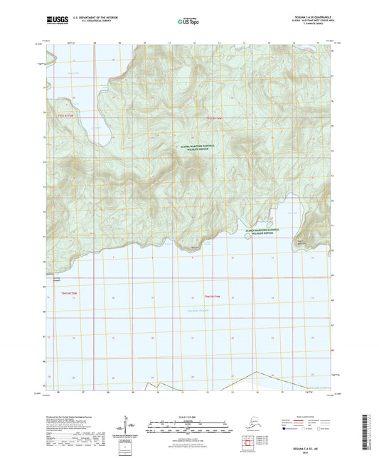 Seguam C-6 SE Alaska US Topo Map Image