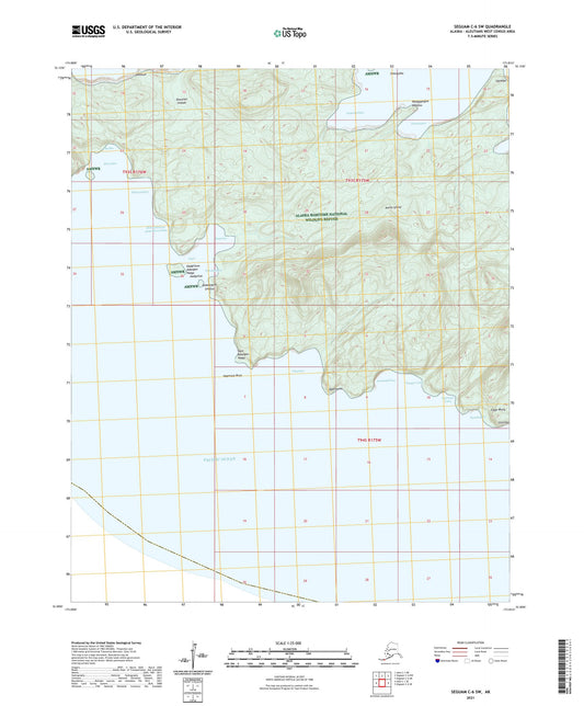Seguam C-6 SW Alaska US Topo Map Image