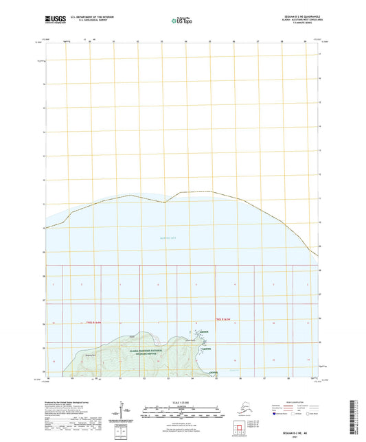 Seguam D-2 NE Alaska US Topo Map Image