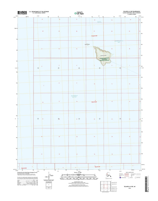 Selawik A-6 NW Alaska US Topo Map Image