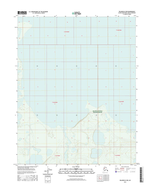 Selawik B-2 NW Alaska US Topo Map Image