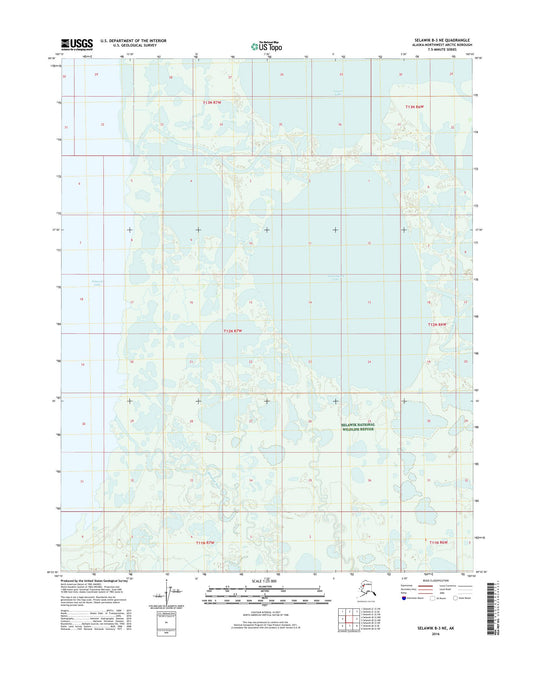 Selawik B-3 NE Alaska US Topo Map Image