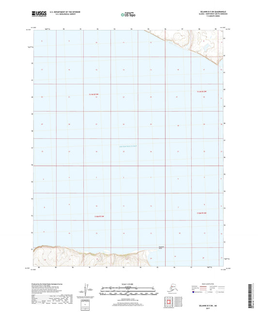 Selawik B-5 SW Alaska US Topo Map Image