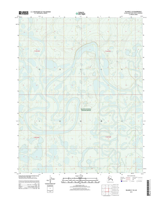 Selawik C-1 SE Alaska US Topo Map Image