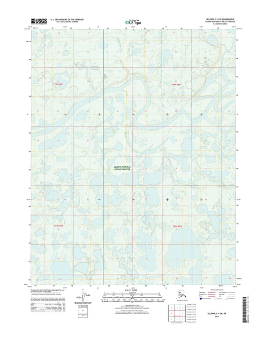 Selawik C-1 SW Alaska US Topo Map Image