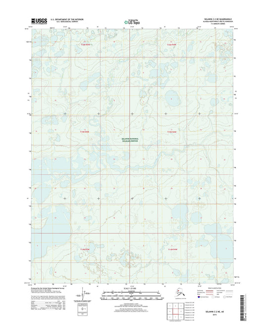Selawik C-2 NE Alaska US Topo Map Image