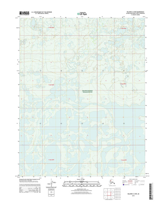 Selawik C-2 NW Alaska US Topo Map Image