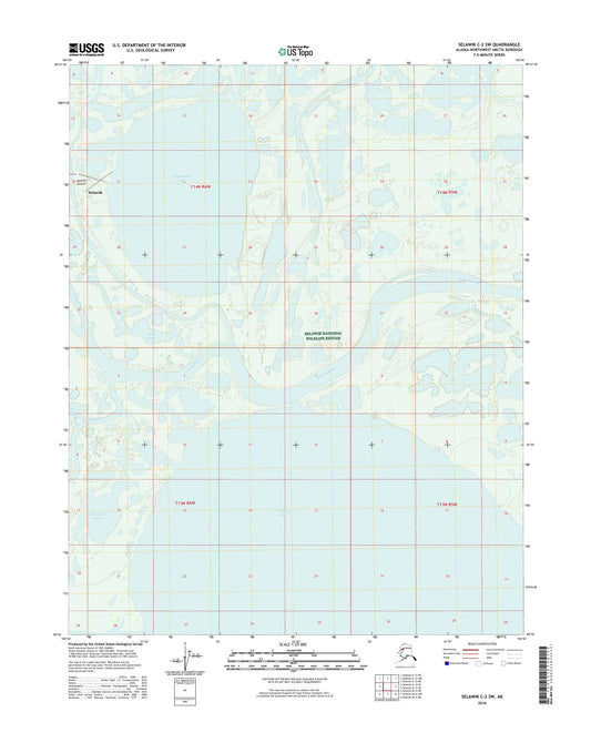 Selawik C-2 SW Alaska US Topo Map Image