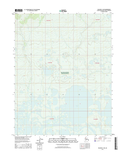 Selawik C-3 NE Alaska US Topo Map Image