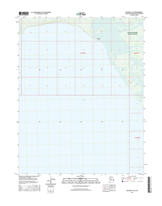 Selawik C-3 SW Alaska US Topo Map Image