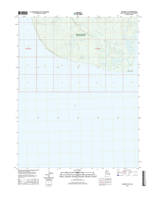 Selawik C-4 SE Alaska US Topo Map Image