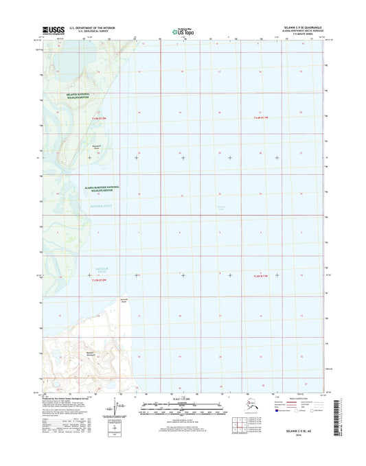 Selawik C-5 SE Alaska US Topo Map Image