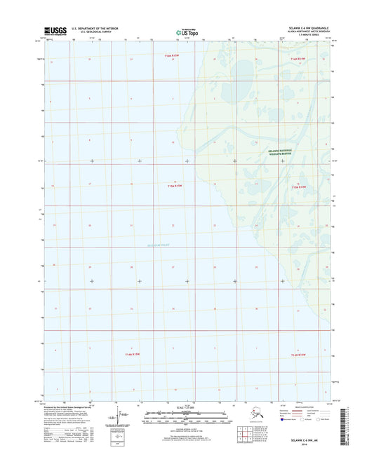 Selawik C-6 NW Alaska US Topo Map Image