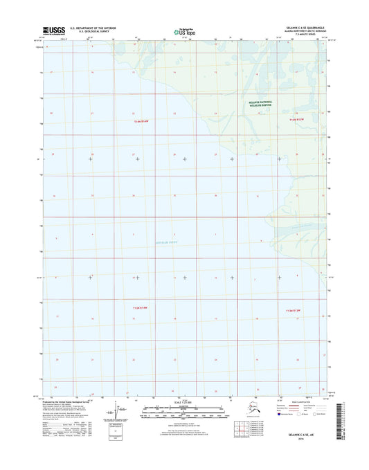 Selawik C-6 SE Alaska US Topo Map Image