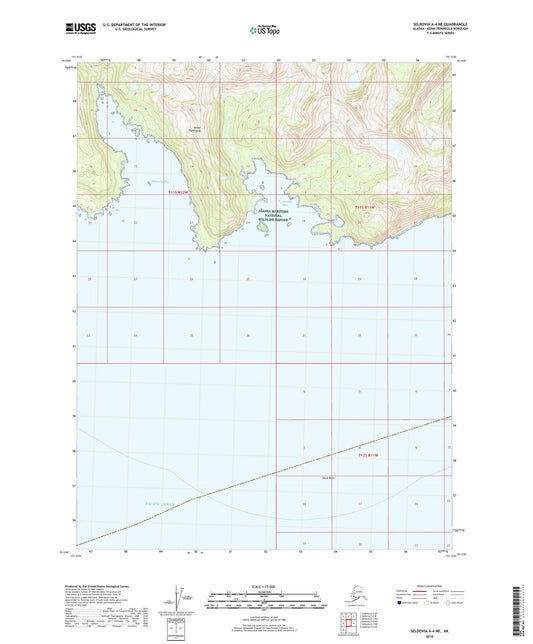 Seldovia A-4 NE Alaska US Topo Map Image