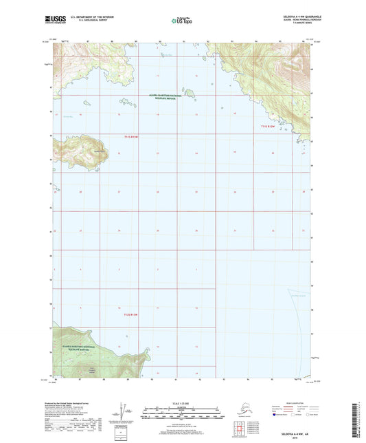 Seldovia A-4 NW Alaska US Topo Map Image
