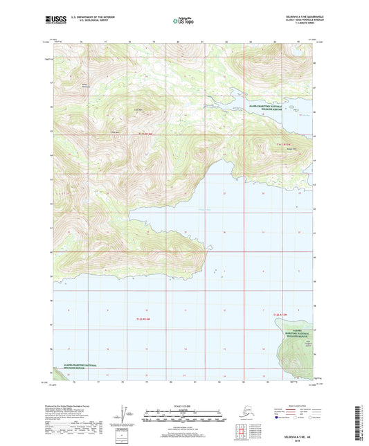 Seldovia A-5 NE Alaska US Topo Map Image