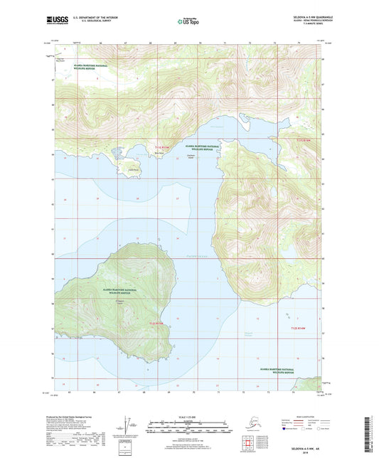 Seldovia A-5 NW Alaska US Topo Map Image