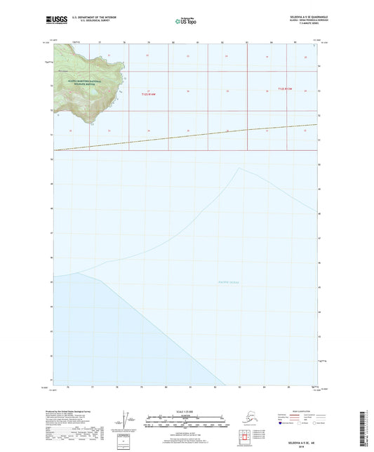 Seldovia A-5 SE Alaska US Topo Map Image
