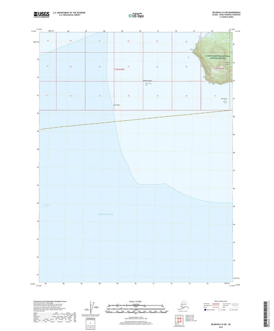 Seldovia A-5 SW Alaska US Topo Map Image