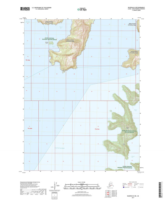 Seldovia B-2 NE Alaska US Topo Map Image