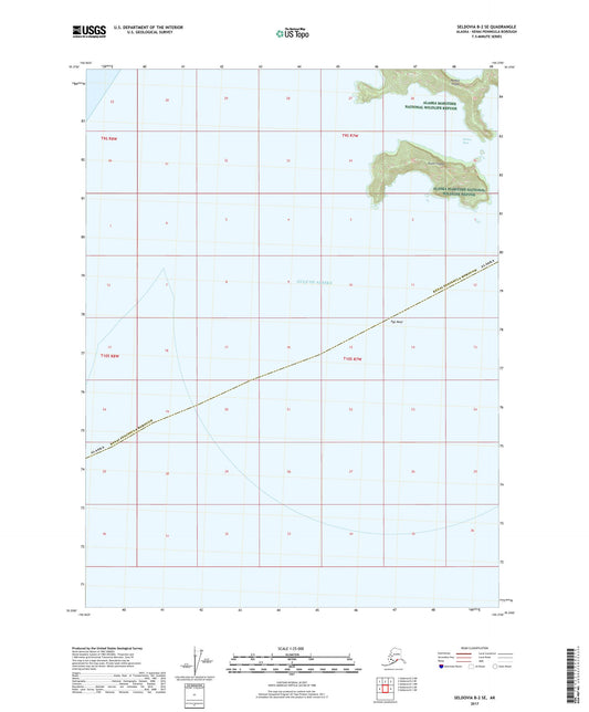 Seldovia B-2 SE Alaska US Topo Map Image