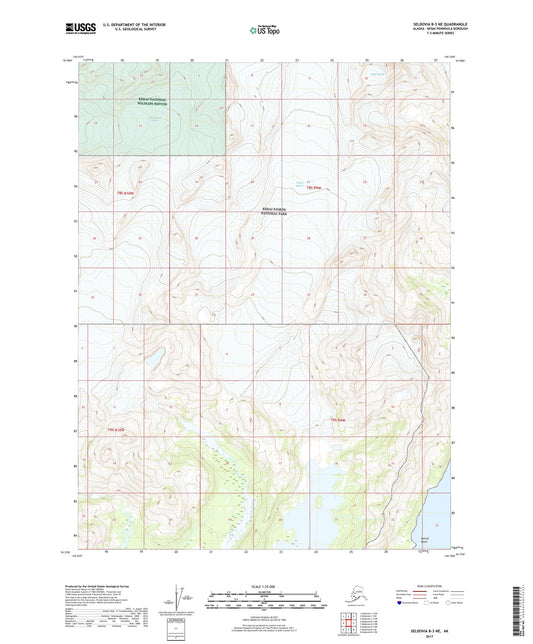 Seldovia B-3 NE Alaska US Topo Map Image