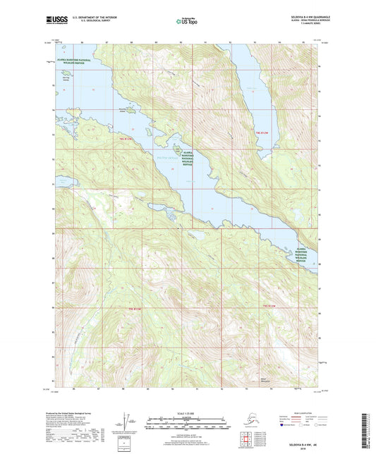 Seldovia B-4 NW Alaska US Topo Map Image
