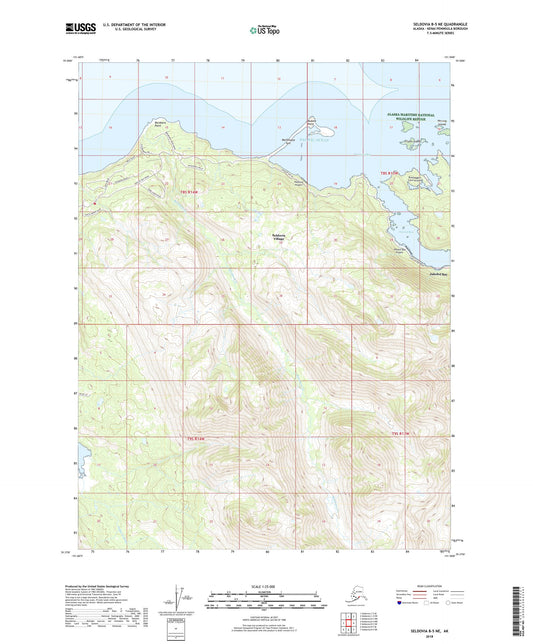 Seldovia B-5 NE Alaska US Topo Map Image