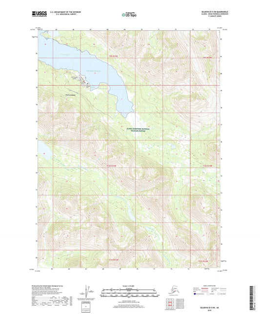 Seldovia B-5 SW Alaska US Topo Map Image