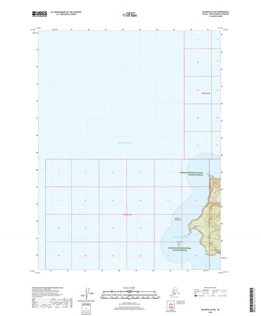 Seldovia B-6 NE Alaska US Topo Map Image